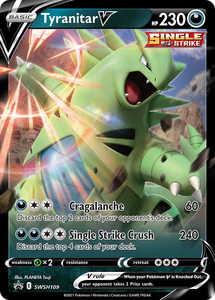 Tyranitar V (SWSH 109) – SWSH Black Star Promos – Normal