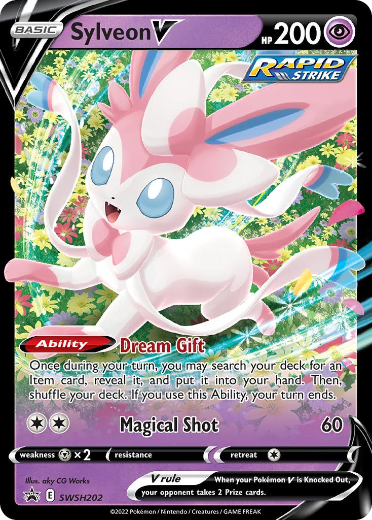 Sylveon V (SWSH 202) – SWSH Black Star Promos – Normal