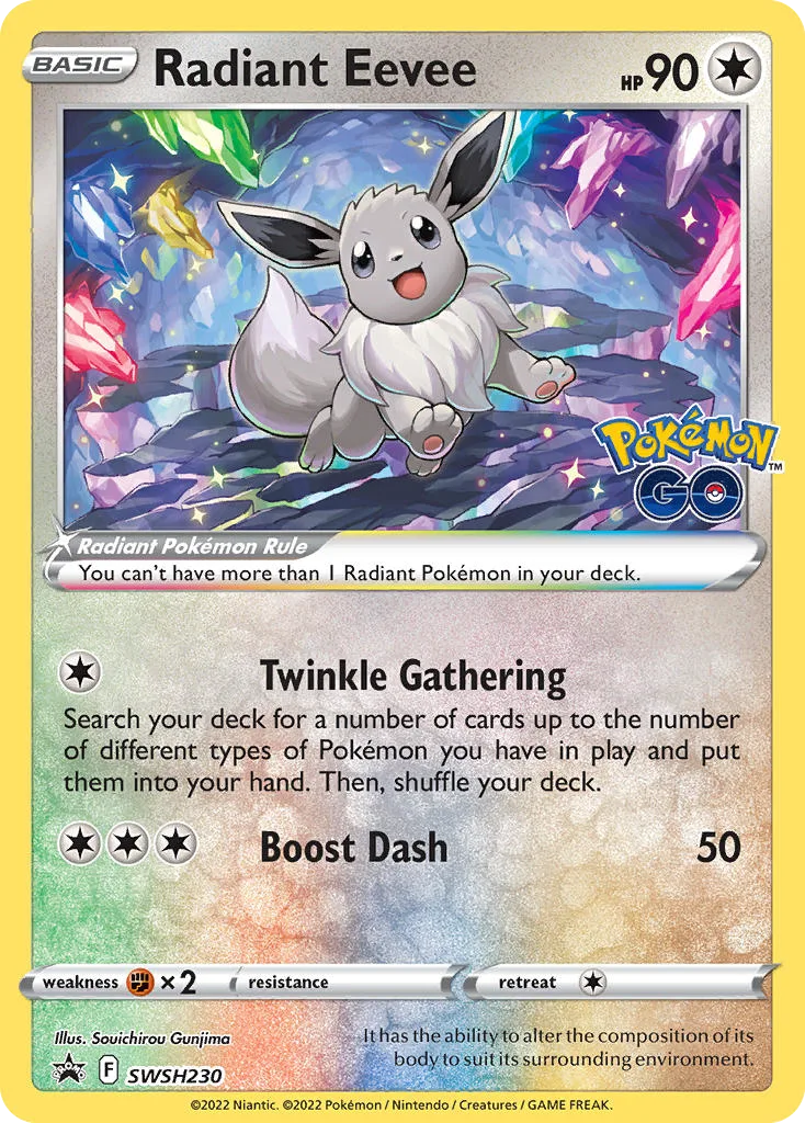 Radiant Eevee (SWSH 230) – SWSH Black Star Promos – Normal