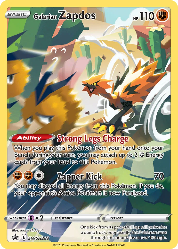 Galarian Zapdos (SWSH 283) – SWSH Black Star Promos – Normal