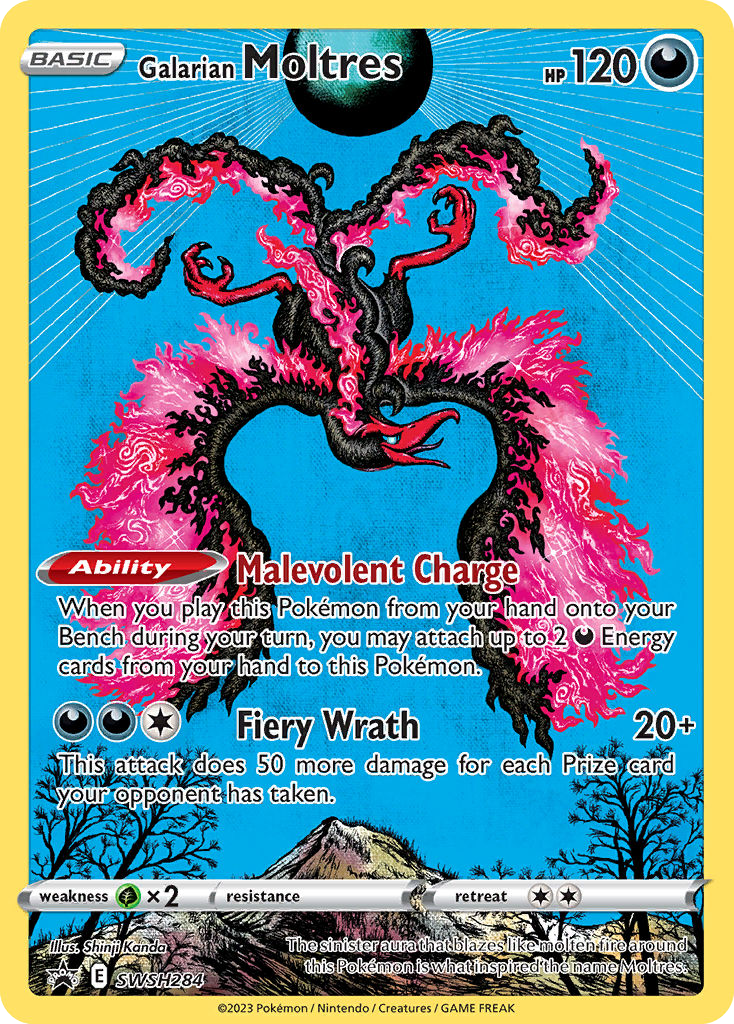 Galarian Moltres (SWSH 284) – SWSH Black Star Promos – Normal