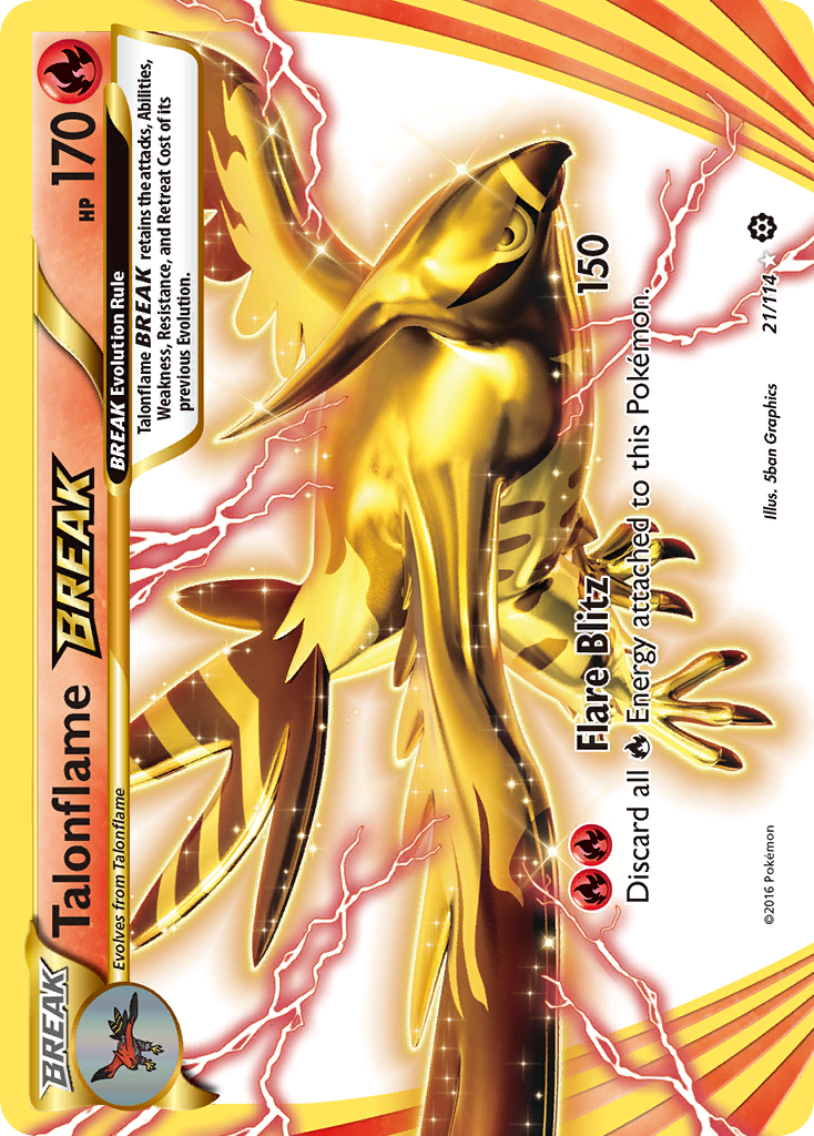 Talonflame BREAK (STS 021) – Steam Siege – Normal