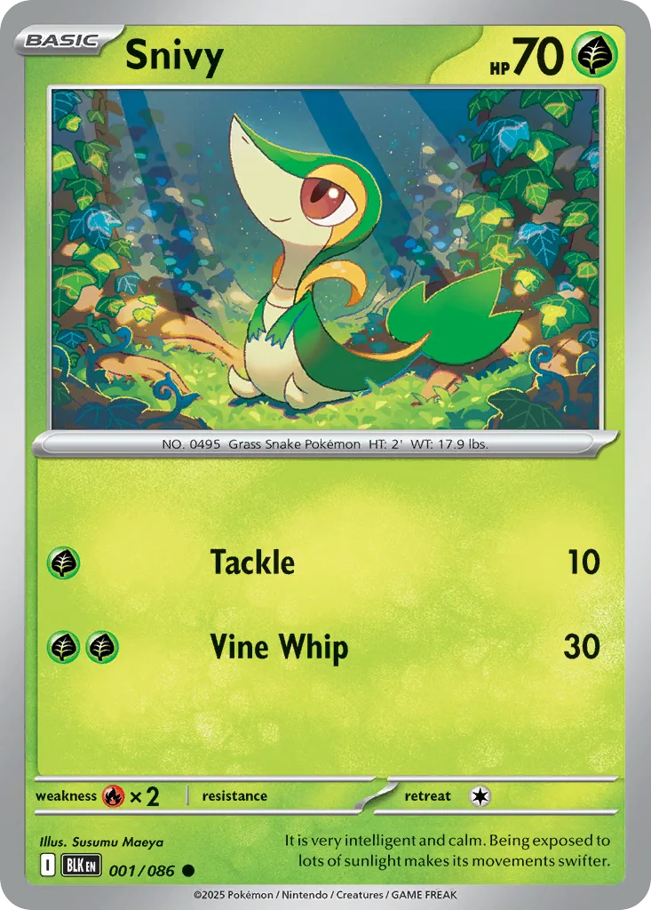 Snivy (BLK 001) – Black Bolt – Normal