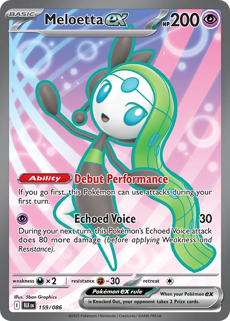 Meloetta ex (BLK 159) – Black Bolt – Normal