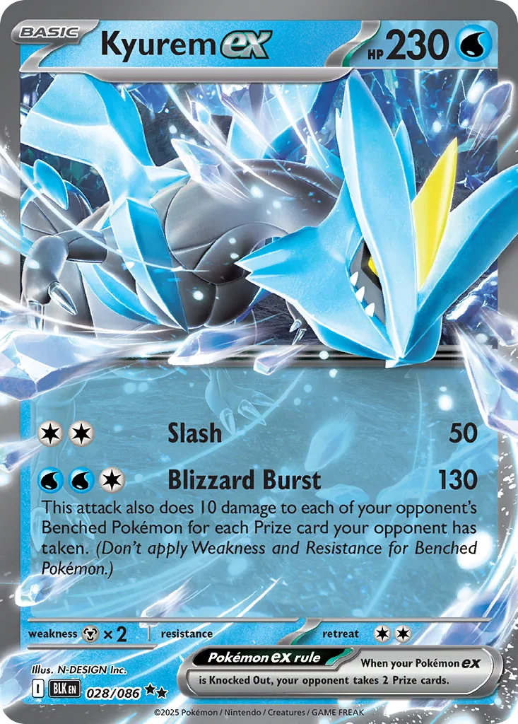 Kyurem ex (BLK 028) – Black Bolt – Normal