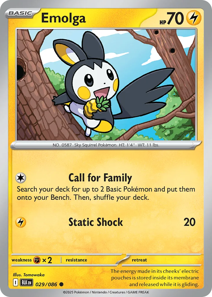Emolga (BLK 029) – Black Bolt – Normal
