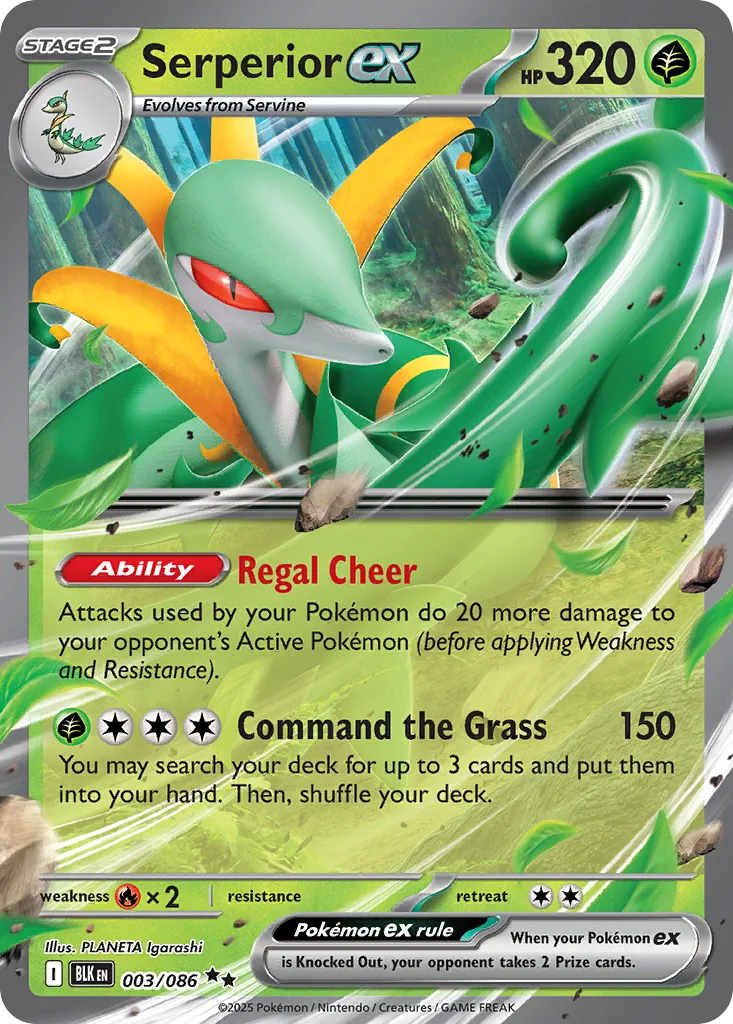 Serperior ex (BLK 003) – Black Bolt – Normal