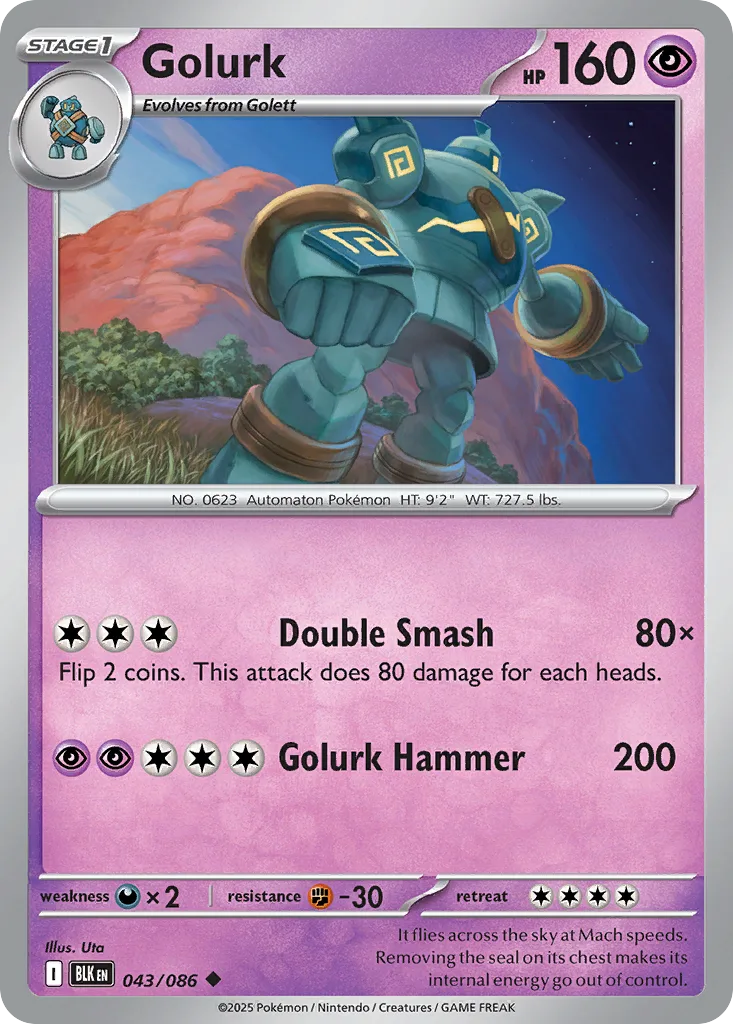 Golurk (BLK 043) – Black Bolt – Normal