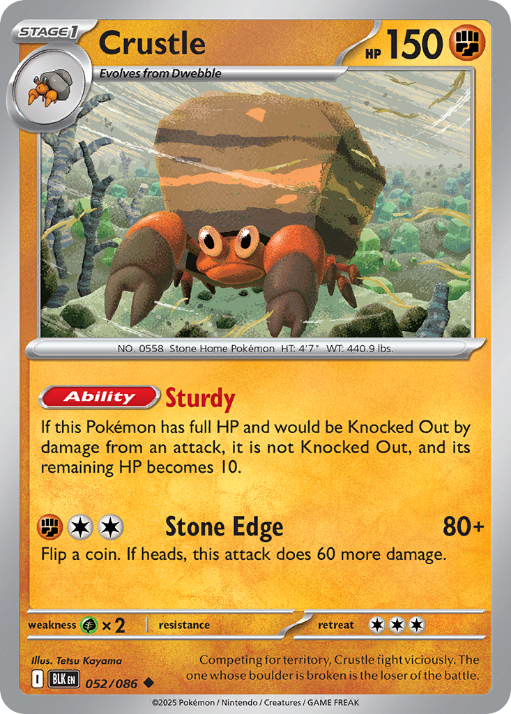 Crustle • Black Bolt • Normal