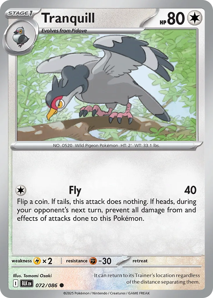 Tranquill (BLK 072) – Black Bolt – Normal