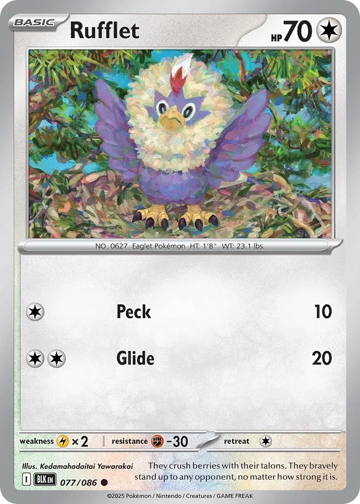 Rufflet (BLK 077) – Black Bolt – Normal